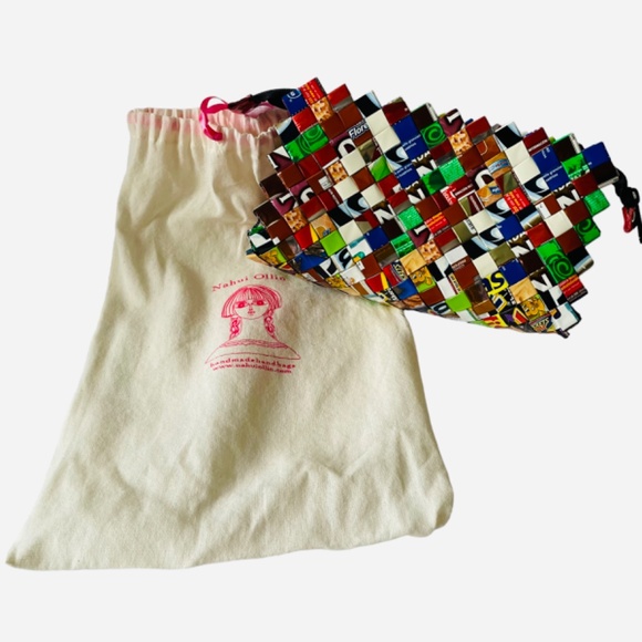 Nahui Ollin | Women's Candy Wrapper Clutch - Picture 15 of 15